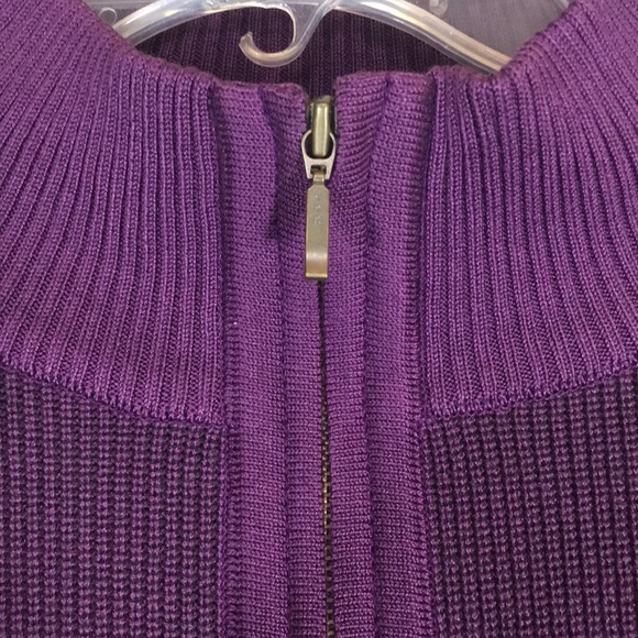 ST. CROIX KNITS Men’s Substantial Heavy Weight Long Sleeve Zip Front Sweater - Picture 10 of 16